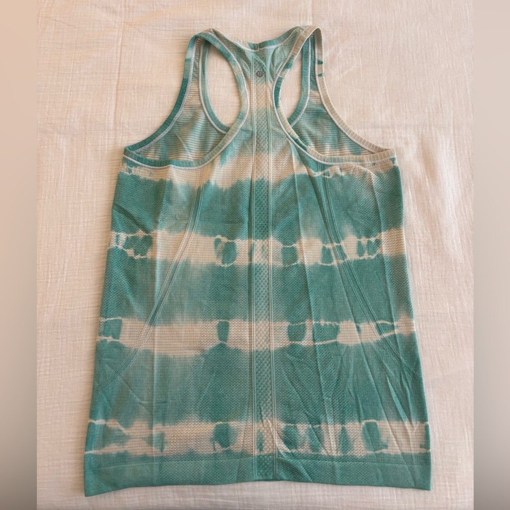 Lululemon Swiftly Tech Racerback Tank - Aqua Tie Dye - Picture 3 of 4
